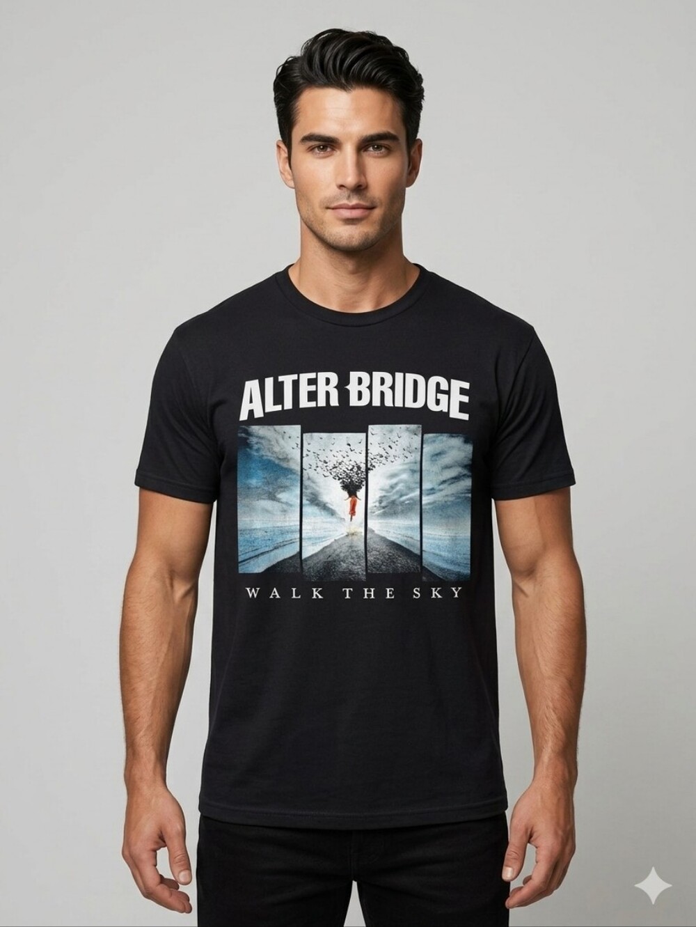 Alter Bridge Walk the Sky 2019 Tour Tee Shirt Black Mens XL Band Tee Rock Tour